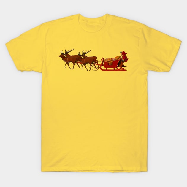 Christmas Santa Cart T-Shirt by holidaystore